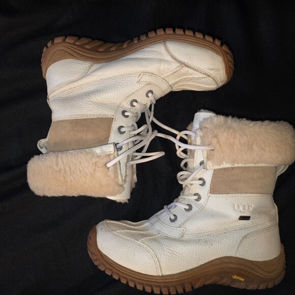 Ugg Australia Adirondack Boot II White Women's Winter Boots - Picture 4 of 15
